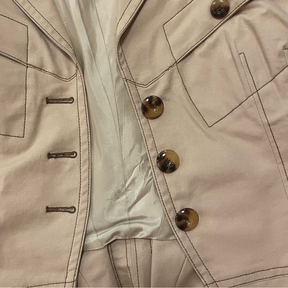 Tan jacket with bow detail - Picture 4 of 4